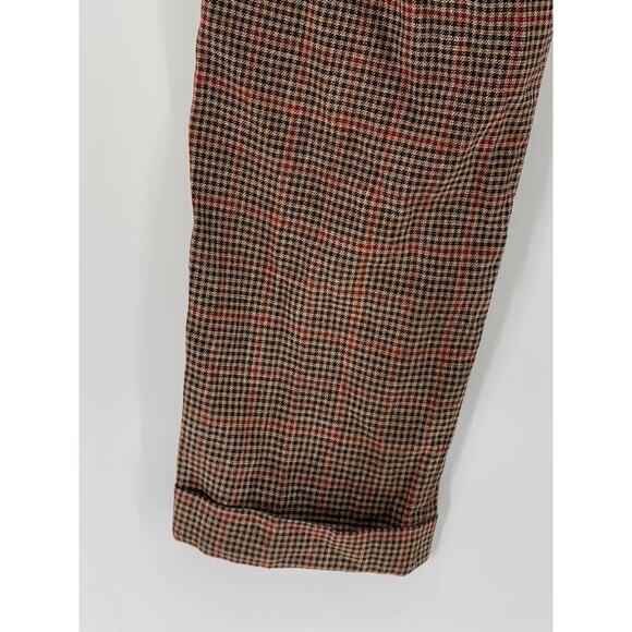 DEVRED 1902 Men's Brown Houndstooth Slim-Fit Regular Cuffed Pant SZ 38 - Picture 6 of 11